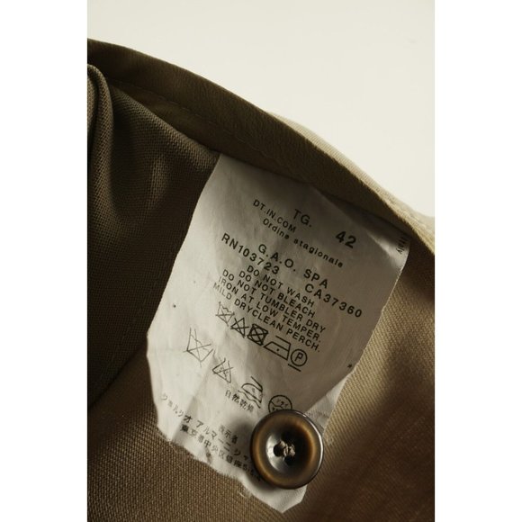 Armani Collezioni Tan Wide Leg Pants - Picture 5 of 7